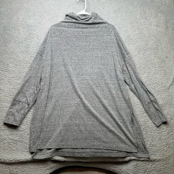 We The Free Womens Long Sleeve Cowl Neck High Low Side Split Casual Shirt Sz m - Picture 1 of 7